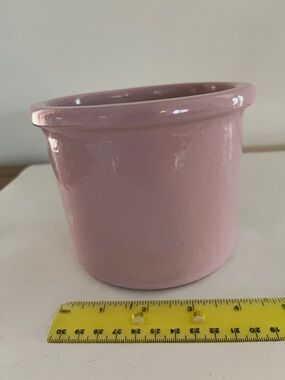Pink Quart size Crock